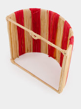 Fantasia Arte Small Red Striped Wall Sconce