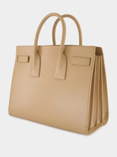 Saint Laurent Clear Beige Small Sac De Jour in Smooth Leather