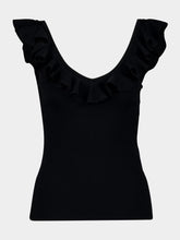 Zimmermann Black Awaken Frill Knit Tank Top