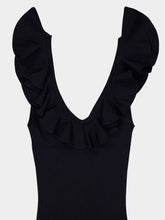 Zimmermann Black Awaken Frill Knit Tank Top