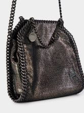 Dark Grey Metallic Falabella Tiny Tote Bag | PDP - Fashion Clinic