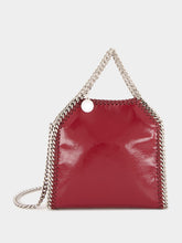 Stella McCartney Burgundy Crinkled Patent Alter Mat Tiny Tote