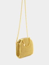 Stella McCartney Gold Crossbody Bag Falabella Lurex Crochet Tiny