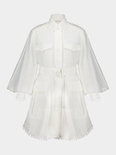 Zimmermann Ivory Illuminate Utility Mini Dress