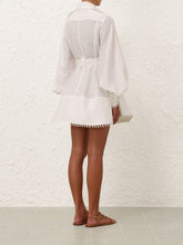 Zimmermann Ivory Illuminate Utility Mini Dress