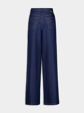 Zimmermann Ink Blue Illuminate Relaxed Flare Jeans