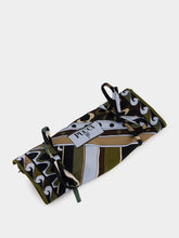 Pucci Khaki and Blue Vivara Travel Chess Set