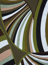 Pucci Khaki and Blue Iride Print Chemisier Dress