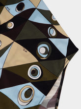 Pucci Khaki and Blue Occhi Print Swimsuit