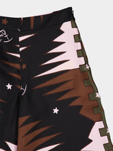 Pucci Khaki and Pink Valdimontone Silk Pants
