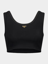 Prada Black Ribbed Tank Top