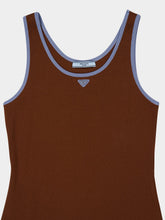 Prada Tobacco Brown Cotton Tank Top