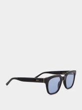 Retrosuperfuture Black Giusto Sunglasses with Azure Lenses