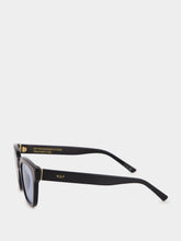 Retrosuperfuture Black Giusto Sunglasses with Azure Lenses