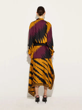 Pucci Bordeaux and Gold Drago Print Silk Mini Dress
