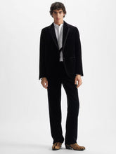 Fendi Black Cotton Velvet Tailored Trousers