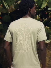 Frescobol Carioca Palm Green Embroidered Cotton T-Shirt