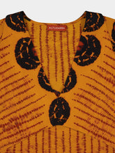 Altuzarra Orange Tullius V-Neck Long-Sleeved Top