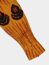 Altuzarra Orange Tullius V-Neck Long-Sleeved Top