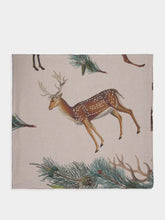 Linoroom Rustic Wild Animals Large Linen Tablecloth