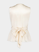 Altuzarra Tizzy Silk Top in Tapioca