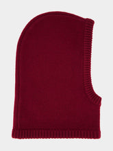 Lisa Yang Deep Plum Astri Cashmere Balaclava