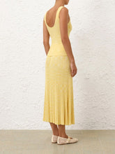 Zimmermann Lemon Illuminate Mouline Knit Tank