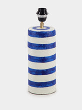 Pomax Blue Striped Mundaka Table Lamp