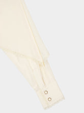 Zimmermann Cream Fringed Cape Blouse