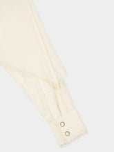 Zimmermann Cream Fringed Cape Blouse