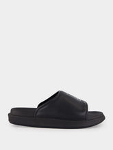 Y-3 Black Logo Leather Slides