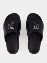 Y-3 Black Logo Leather Slides