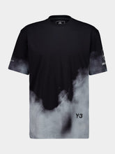 Y-3 Black Smoke Print Mercedes Regular T-Shirt