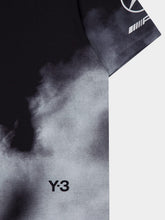 Y-3 Black Smoke Print Mercedes Regular T-Shirt