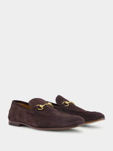 Gucci Jordaan Dark Brown Suede Loafers