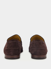 Gucci Jordaan Dark Brown Suede Loafers