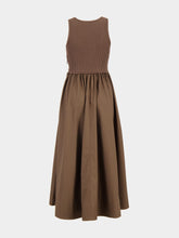 Zimmermann Chocolate Brown Poplin Racer Dress