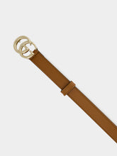 Gucci Brown GG Marmont Thin Leather Belt