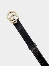 Gucci GG Marmont Black Patent Leather Belt