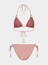 Zimmermann Dusty Pink Rhiannon Metallic Ring Bikini