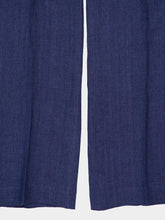 Piacenza 1733 Blue Linen Straight-Leg Trousers