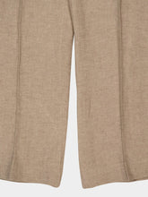 Piacenza 1733 Beige Linen Straight-Leg Trousers