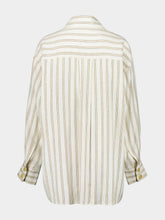 Zimmermann Cream Illuminate Gold Striped Shirt