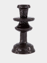 Dark Brown Aluminium Turret Candle Holder | HP - Fashion Clinic