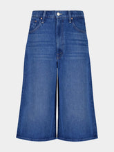 Mother The Whole Lot Zip Denim Culottes