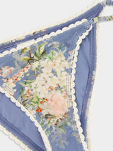 Zimmermann Teal Blue Botanical Crochet Bikini