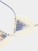 Zimmermann Teal Blue Botanical Crochet Bikini