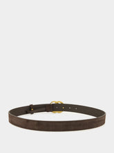 Brown GG Marmont Suede Belt
