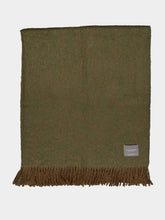 Stackelbergs Mohair Throw in Umbra and Moss Melange
