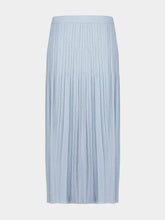 Zimmermann Blue Lurex Waverly Rib Midi Skirt